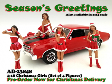 American Diorama 23848 Firguren Set Christmas Girls 1:18 limitiert 1/1000