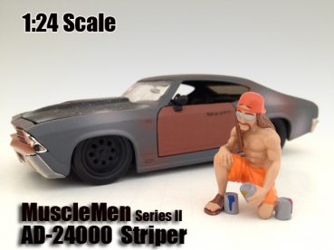 American Diorama 24000 Figur Mechaniker Musclemen Striper 1:24 limitiert 1/1000
