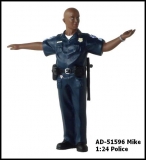 American Diorama 51596 Figur Police Polizist Brad Polizei 1:24 limitiert 1/1000