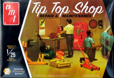 AMT Tip Top Shop Werkstattzubehör 2 in 1:25 (passend zu 1:24) Bausatz Garage Accessory Set