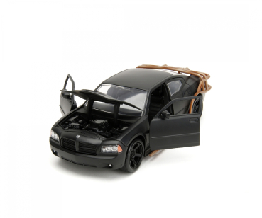 Jada Toys 253203078 Fast & Furious Dodge Charger 2006 schwarz Heist Car 1:24 Modellauto