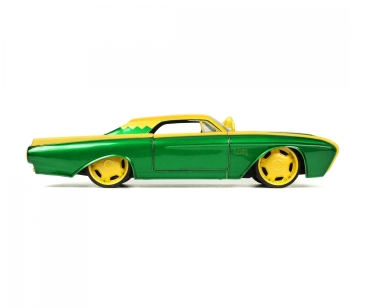 Jada Toys 253225026 Ford Thunderbird 1963 + Loki 1:24 Modellauto + Figur