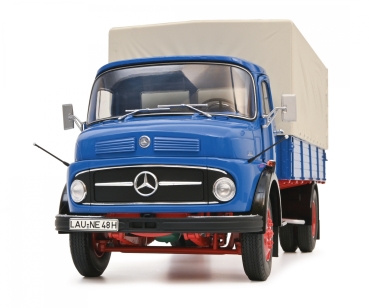 Schuco 450044800 Mercedes MB L911 blau Pritsche LKW 1:18 limitiert Modellauto