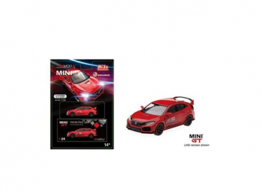 Mini GT 2018 Honda Civic Type R FK8 time attack red LHD 1:64 MGT00024MJ