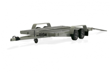 Otto Models 225D Autotransportanhänger Trailer silber-grau 1:18 Car Carrier  Modellauto