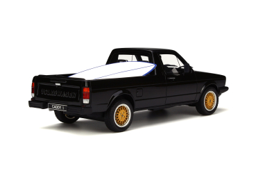 Otto Models 665B - VW Caddy Pickup 1980 schwarz mit blauen Surfbrett 1:18 limitiert 1/1000