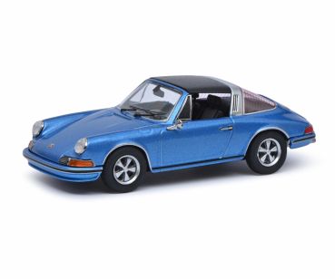 Schuco Porsche 911 Targa blau 1:43 limitiert Modellauto