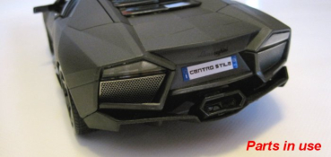 Tremonia Transkit für Lamborghini Reventon von Bburago 1:18 Modellauto Tuning Zubehör Diorama