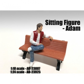 American Diorama 23887 Sitting Figure-Adam 1:18 limitiert 1/1000