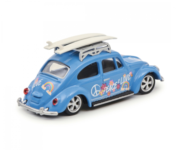 Schuco VW Käfer Surfer blau beetle Lowrider Love Peace 1:64 limitiert Modellauto