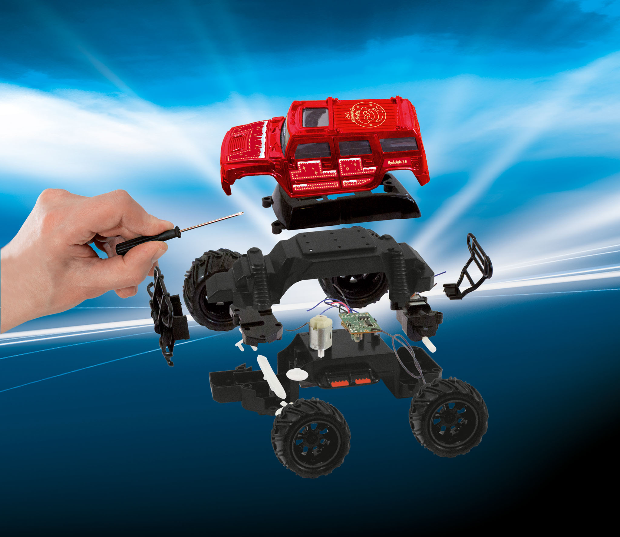 Ferngesteuerte Auto von Revell aus einem Adventskalender