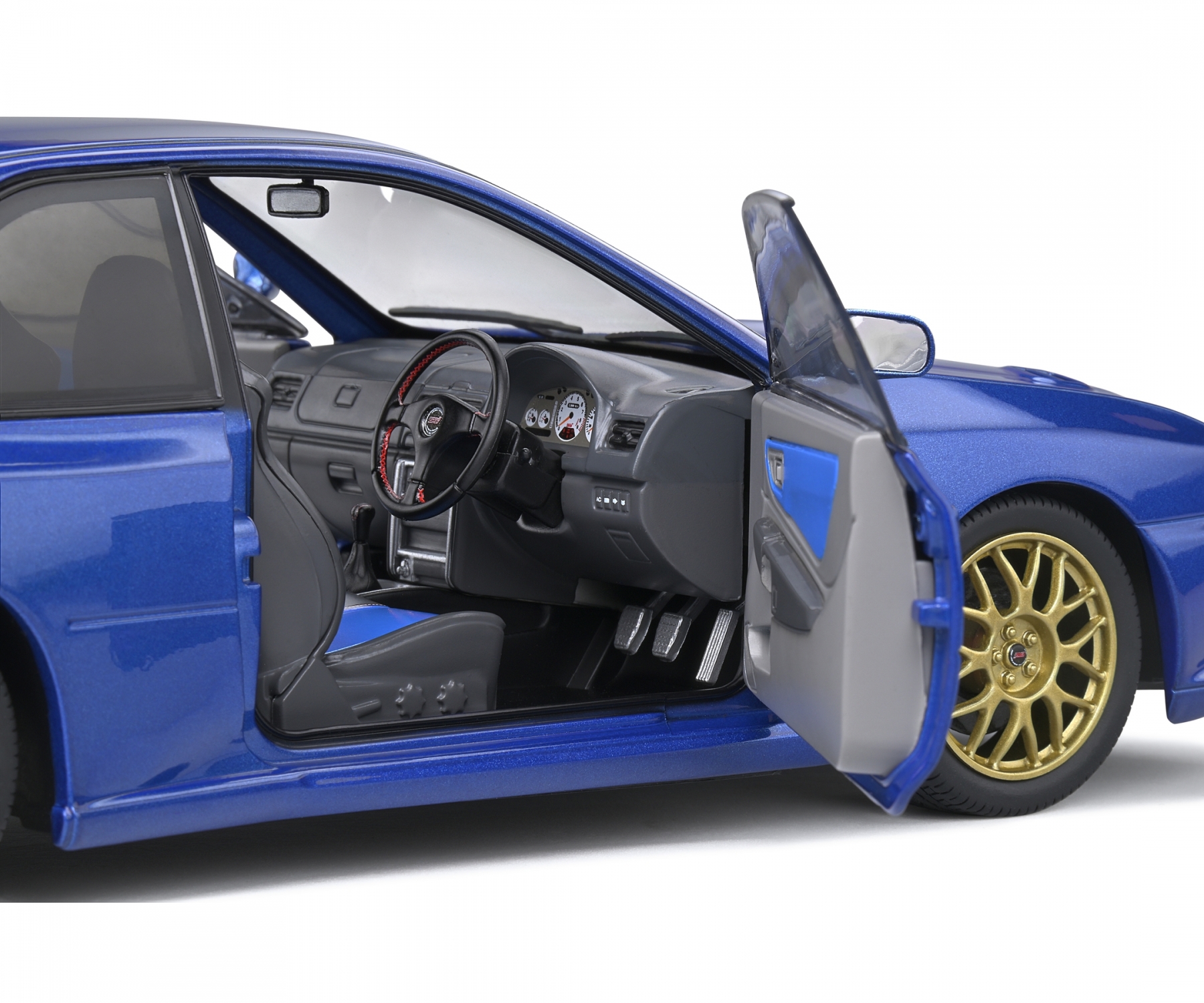 modellbau klar Solido 421181660 Subaru Impreza 22B 1998 blue 1 18 Modellauto