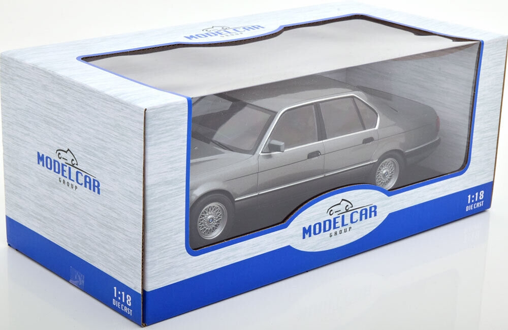 BMW 730i 7er E32 1992 grau metallic Modellauto 1:18 MCG 