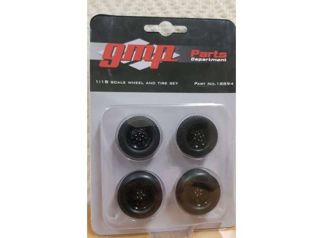 Felgen 18894 GMP 1320 Drag Kings schwarz 1:18 Radsatz 36 mm u 38 mm