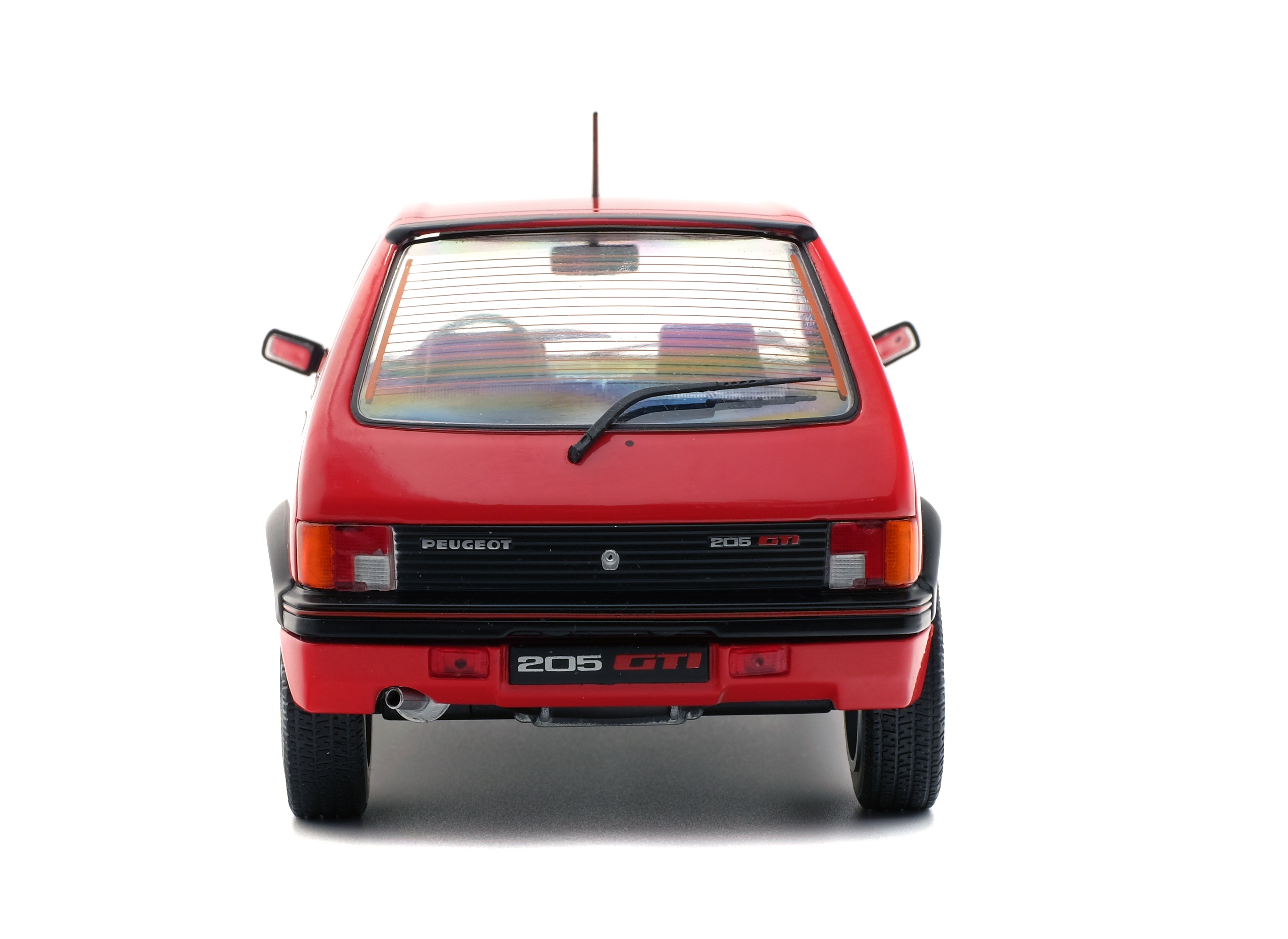 Peugeot 205 GTL Rot 1983-1998 1/18 Solido Modell Auto mit individiuellem Wunschkennzeichen