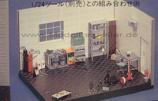 Modellbau Klar De Fujimi Garage 1 24 Ohne Werkstattzubehor Kunststof Bausatz 11301 11504