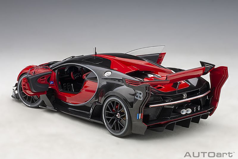 Modellbau Klar De Autoart Bugatti Vision Gt Gran Turismo Red Carbon 1 18 709 Modellauto