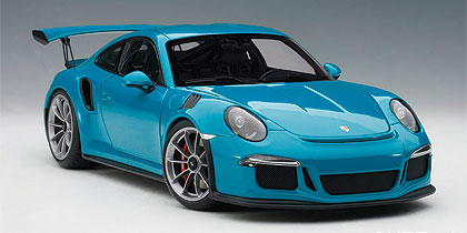 Modellbau Klar De Autoart Porsche 911 991 Gt3 Rs Miami Blau