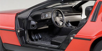 1981 Neu - Metallic Red Autoart 79918-1//18 Delorean Dmc-12