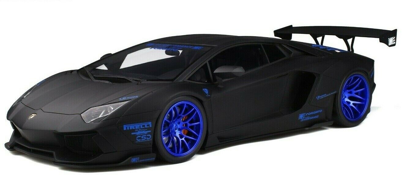 Modellbau Klar De Gt Spirit Lamborghini Aventador Liberty Works Matt Schwarz 1 12 Limited Modelcar