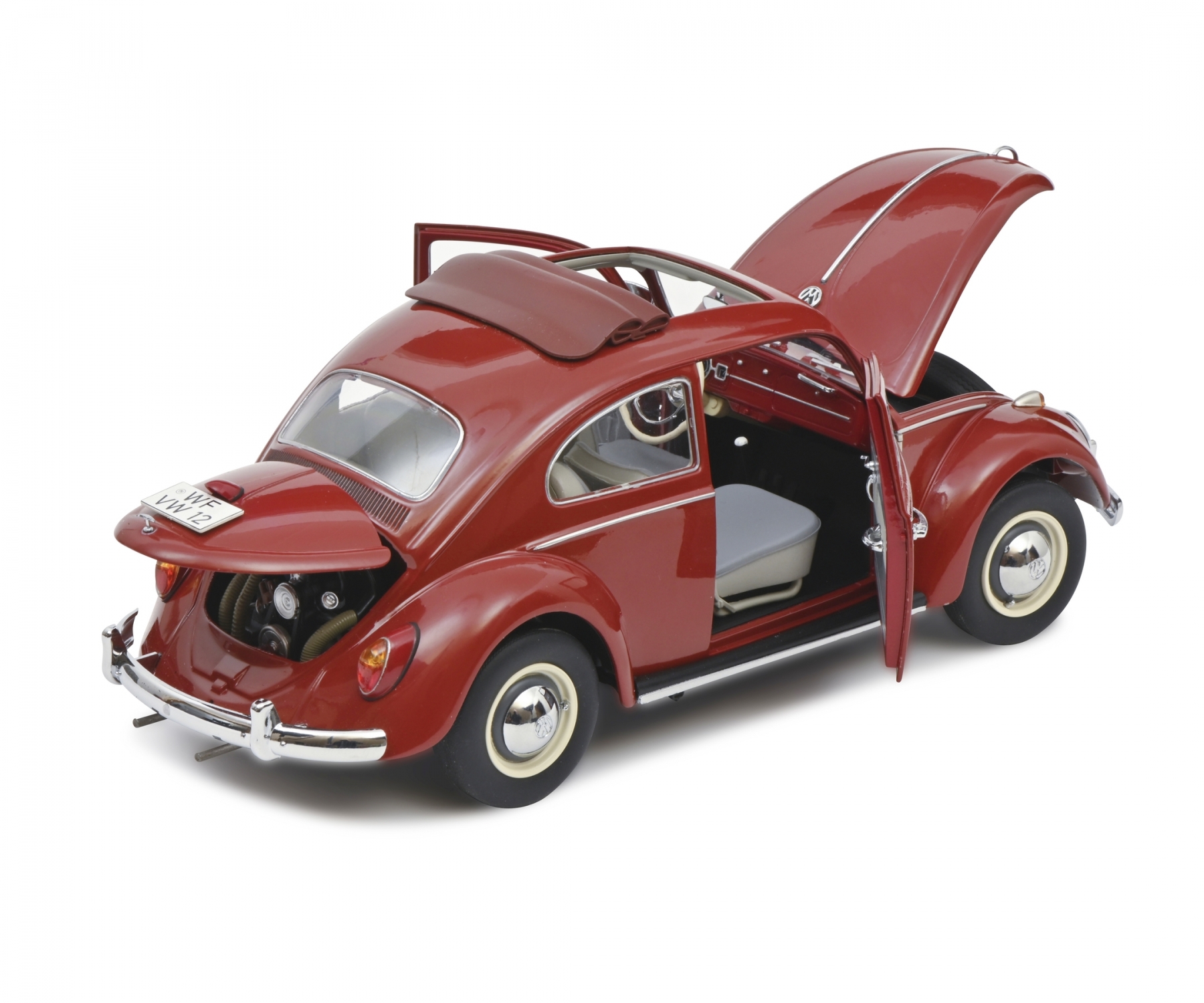 Schuco VW Käfer Faltdach rot 1:18 