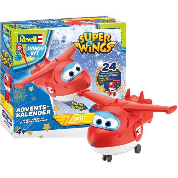 Revell 01024 Adventskalender Jett Super Wings 2019 Konstruktionsspielzeug Kinder