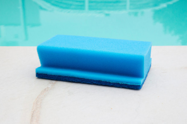 Doppelpack Handschrubber zur Pool Reinigung - Schwamm Schwimmbadreinigung