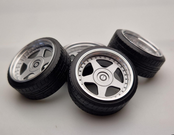 1:12 SD Felgen 16 Zoll "ALU" OZ Futura silver 48,5mm modelcar Tuning