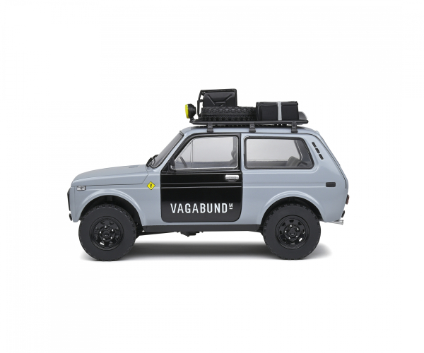 Solido 421181540 Lada Niva 1980 grau Vlada Vagabund mit Dachgepäckträger 1:18 Modellauto