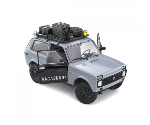 Solido 421181540 Lada Niva 1980 grau Vlada Vagabund mit Dachgepäckträger 1:18 Modellauto