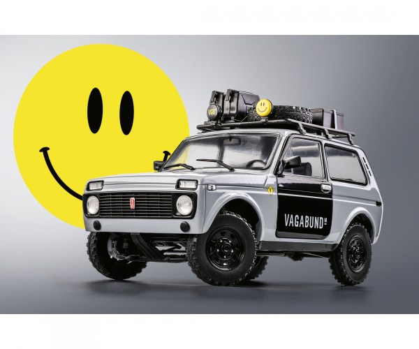 Solido 421181540 Lada Niva 1980 grau Vlada Vagabund mit Dachgepäckträger 1:18 Modellauto