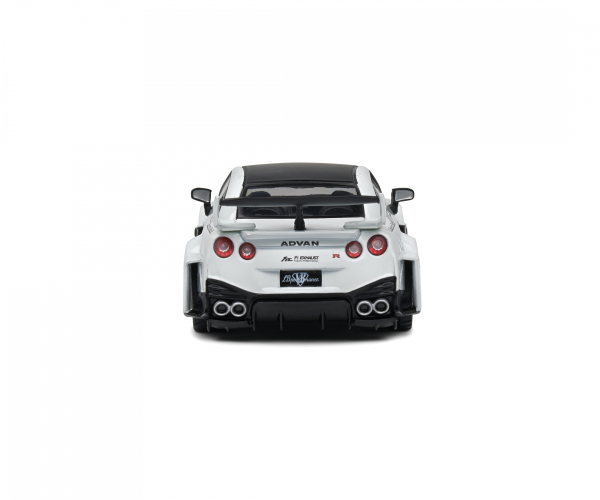 Solido 421437130 Nissan GTR35 GT-R (R35) LibertyWalk LWBK weiss-schwarz 1:43 Modellauto