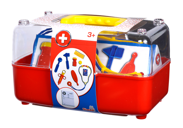 Simba Doktorkoffer Spielzeug Kinder Arztkoffer Arzt Tasche mit Zubehör