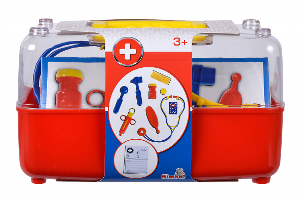 Simba Doktorkoffer Spielzeug Kinder Arztkoffer Arzt Tasche mit Zubehör