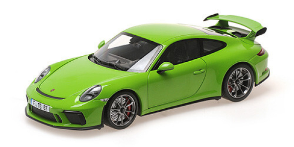 Minichamps 110067025 PORSCHE 911 GT3 991.2 2018 gelbgrün 1:18 Modellauto