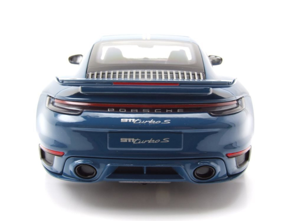 Minichamps PORSCHE 911 992 Turbo S Coupe 2021 Sport Design blau 1:18 Modellauto limitiert 1/504