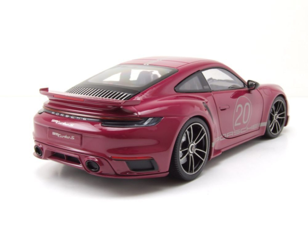 Minichamps PORSCHE 911 992 Turbo S Coupe 2021 Sport Design red 1:18 Modelcar limited 1/504