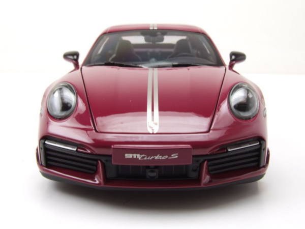 Minichamps PORSCHE 911 992 Turbo S Coupe 2021 Sport Design red 1:18 Modelcar limited 1/504