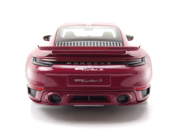 Minichamps PORSCHE 911 992 Turbo S Coupe 2021 Sport Design red 1:18 Modelcar limited 1/504