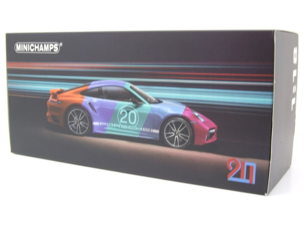 Minichamps PORSCHE 911 992 Turbo S Coupe 2021 Sport Design red 1:18 Modelcar limited 1/504