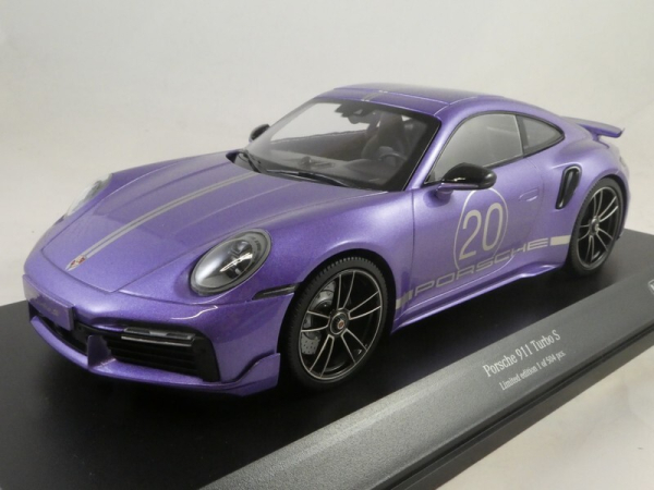 Minichamps 155069174 Porsche 911 992 Turbo S 2021 violett 1:18 limitiert 1/504 Modellauto