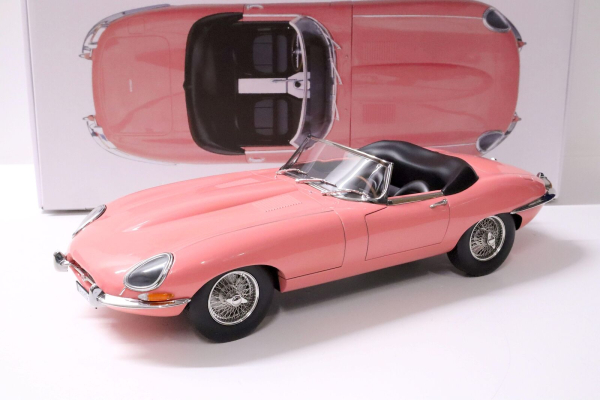 NOREV 122721 Jaguar E-Type Cabriolet 1962 pink 1:12 Modellauto limited 1/300