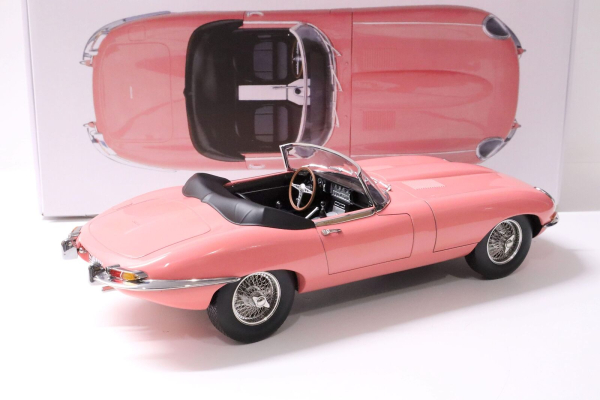 NOREV 122721 Jaguar E-Type Cabriolet 1962 pink 1:12 Modellauto limited 1/300