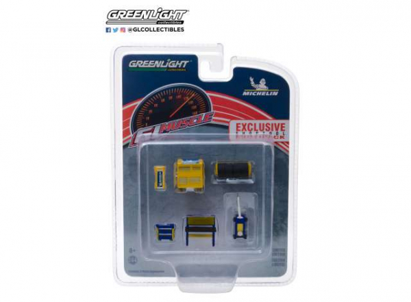 Greenlight muscle shop tools Michelin Tires 1:64