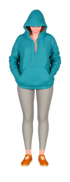 Atlantic 1:18 Figur Tanya Frau mit Hoodie für Modellbau Diorama