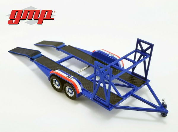 GMP Tandem Trailer mit Reifenregal 1:43 Mopar 14310 Auototransport Anhänger