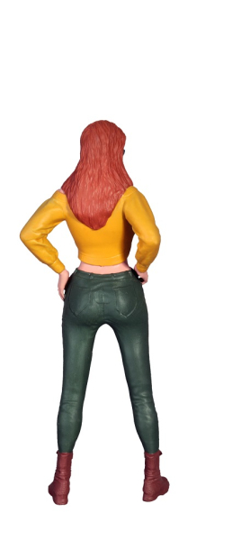 Atlantic 1:18 Figur Chanel Frau in gelben Pullover für Modellbau Diorama