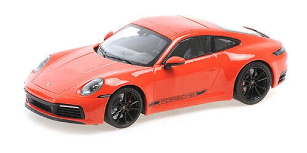 Minichamps 155067327 PORSCHE 911 992 Carrera 4S Coupe 2019 orange 1:18 Modellauto