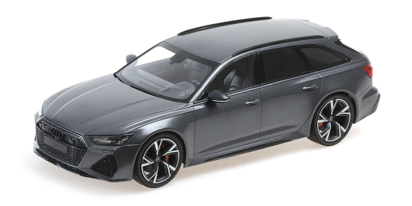 Minichamps Audi RS6 C8 Avant 2019 matt grau 1:18 limitiert 1/333 RS 6 Modellauto