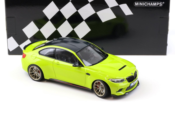 Minichamps 155021029 BMW M2 CS F87 2020 gelbgrün 1:18 Modellauto